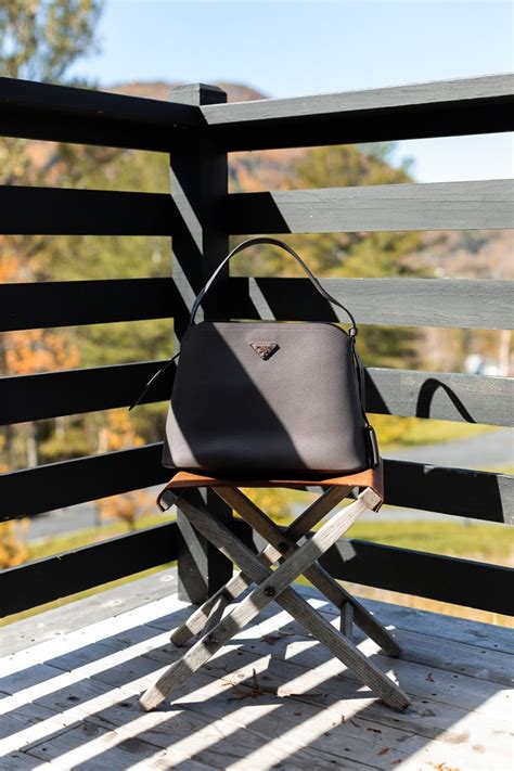 matinée prada|A Fall Getaway with the Prada Matinée Bag .